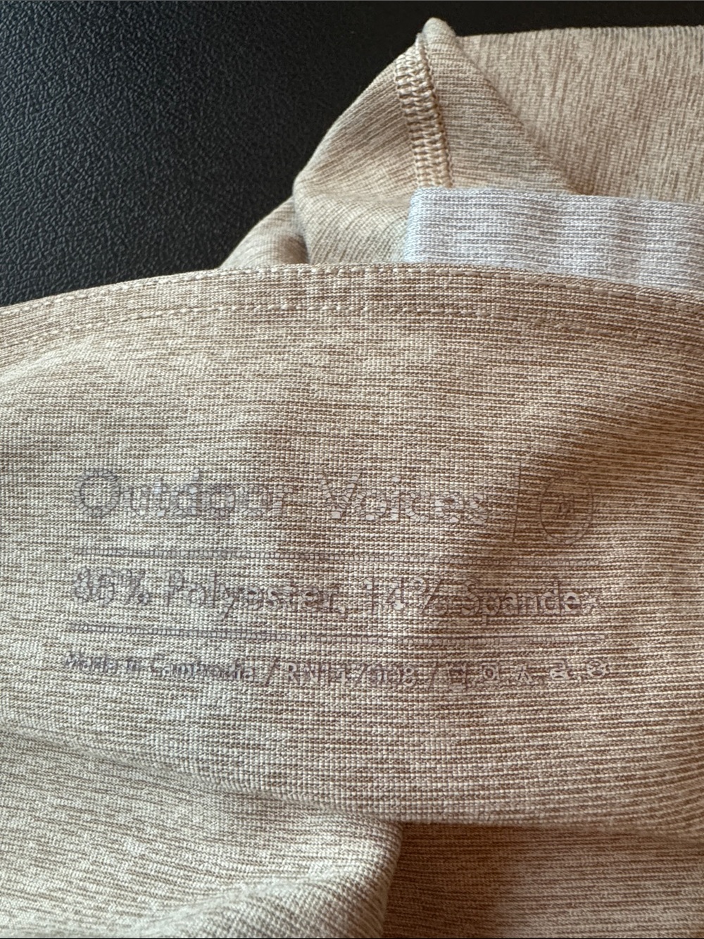 Outdoor Voices Women's Gray and Tan Athletic Athleisure Leggings Size Medium - Picture 3 of 5